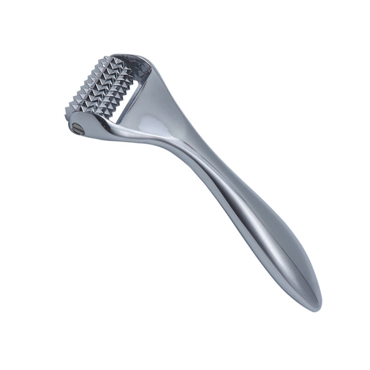 Face Slimming Instrument Roller Metal Barbed Facial Massager(Silver)