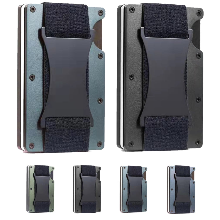 ZDL-05 Tracker Protection Organizer Metal Card Holder For AirTag 2nd Gen / AirTag 1st Gen, Army Green, Black, Grey, Light Blue