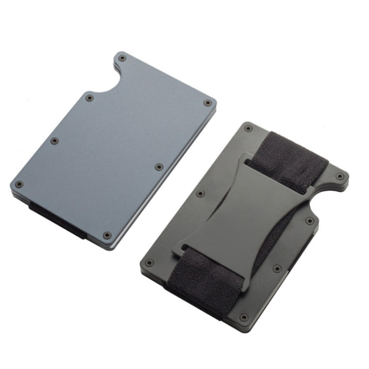 ZDL-05 Tracker Protection Organizer Metal Card Holder For AirTag 2nd Gen / AirTag 1st Gen, Army Green, Black, Grey, Light Blue