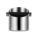 Coffee Waste Bin Milk Tea Residue Recycling Powder Box, Color: True Color (Stainless Steel)