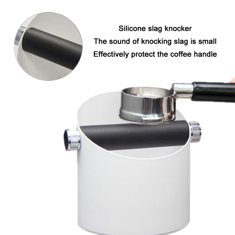 Coffee Waste Bin Milk Tea Residue Recycling Powder Box, Color: True Color (Stainless Steel)