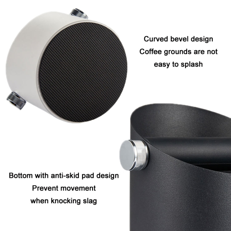 Coffee Waste Bin Milk Tea Residue Recycling Powder Box, Color: True Color (Stainless Steel)