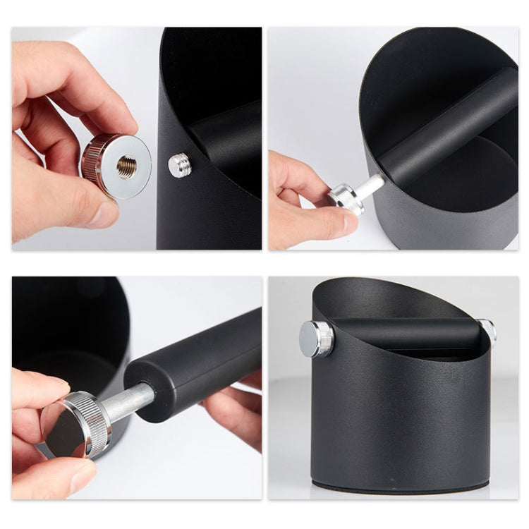 Coffee Waste Bin Milk Tea Residue Recycling Powder Box, Color: True Color (Stainless Steel)