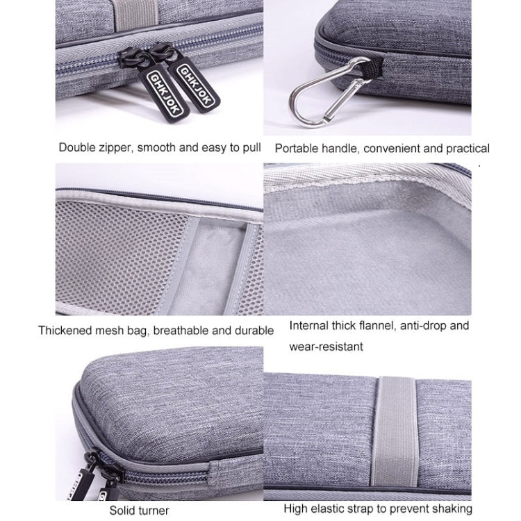Mobile Phone Power Bank Data Cable EVA Storage Bag(Black)