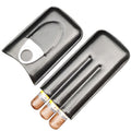 X11 Portable Cigar Holster Sealed Humidor Travel Snow Plus Cigarette Case, Color: Black With Cut