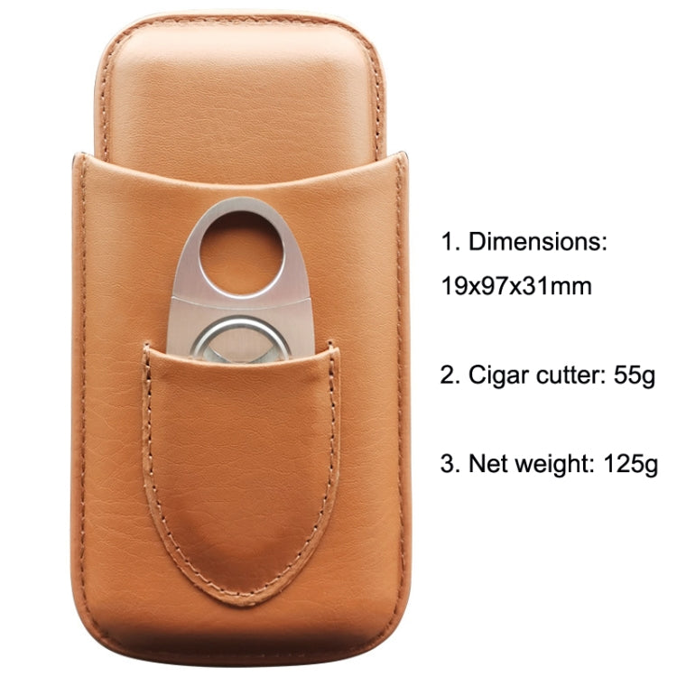 X11 Portable Cigar Holster Sealed Humidor Travel Snow Plus Cigarette Case, Color: Black With Cut