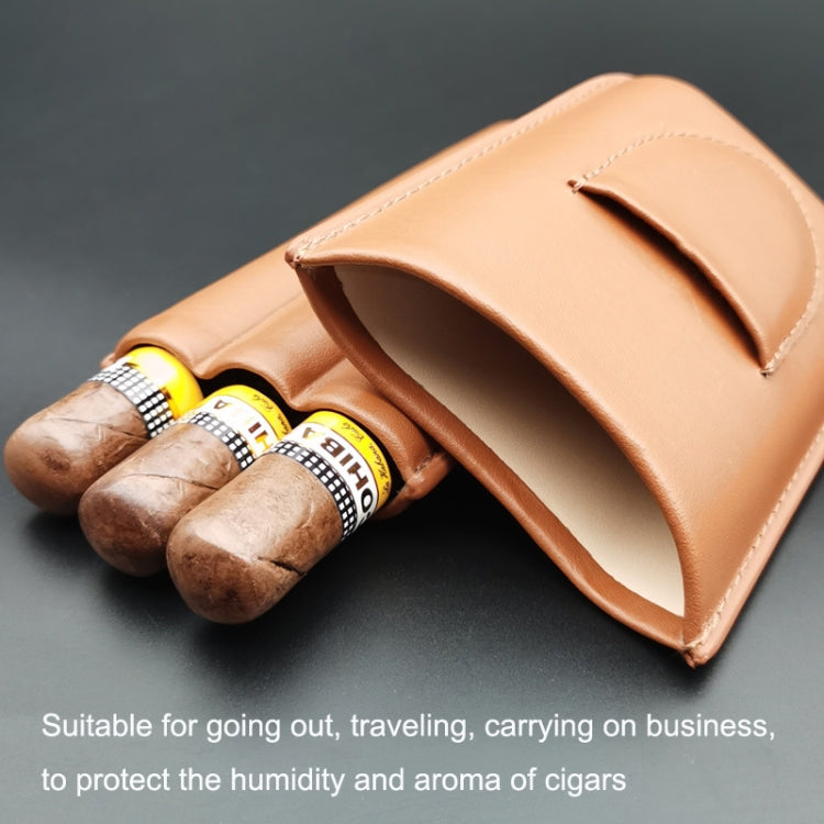 X11 Portable Cigar Holster Sealed Humidor Travel Snow Plus Cigarette Case, Color: Black With Cut
