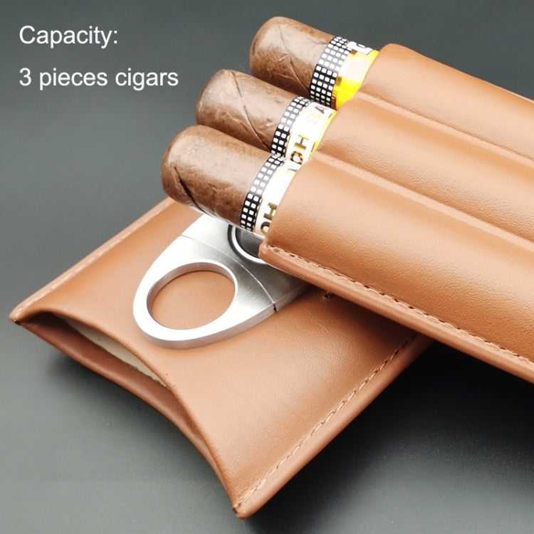 X11 Portable Cigar Holster Sealed Humidor Travel Snow Plus Cigarette Case, Color: Black With Cut