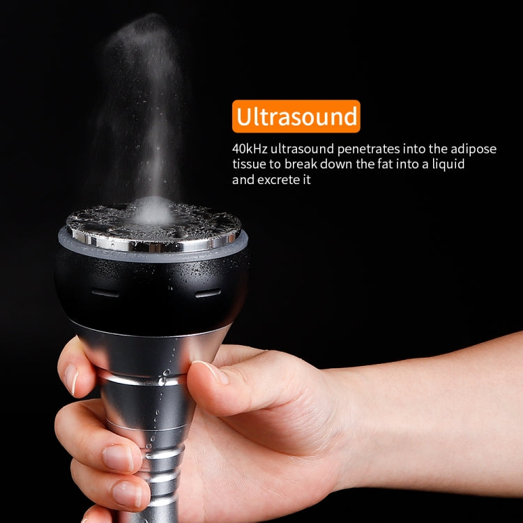 3-in-1 40K Ultrasonic Fat Blasting Device  Radio Frequency Beauty Device Plastic Handle(UK Plug)