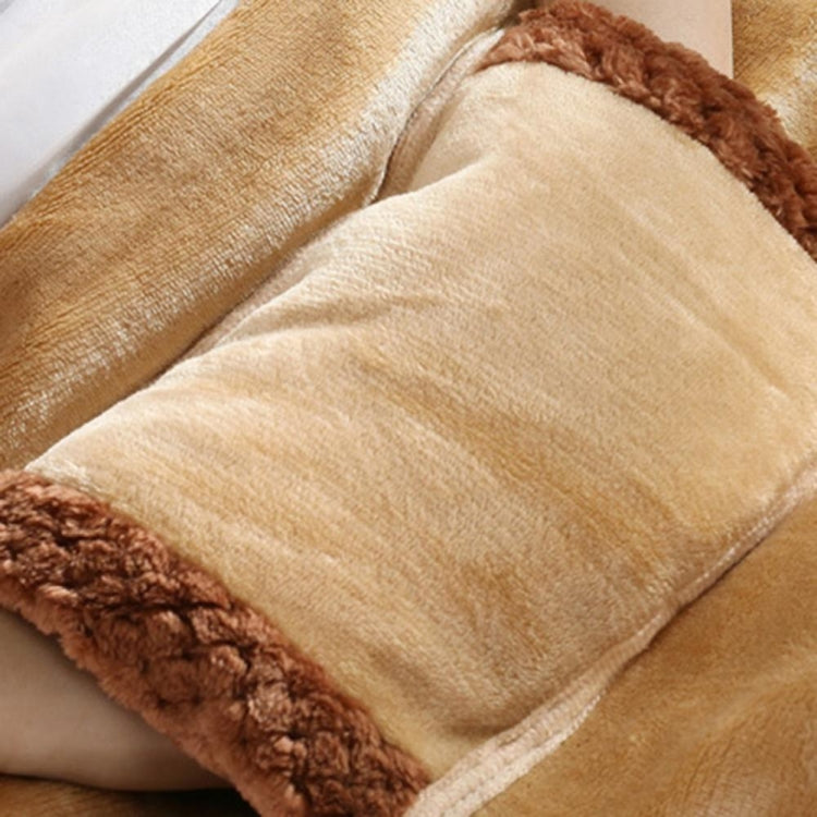 5V USB Electric Blanket Multi-functional Hand Warmer Knee Pad Flannel  Blanket 60x80cm(Camel)