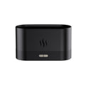 7 Color Flame Aromatherapy Machine Home Office Desk Air Humidifier(Black)