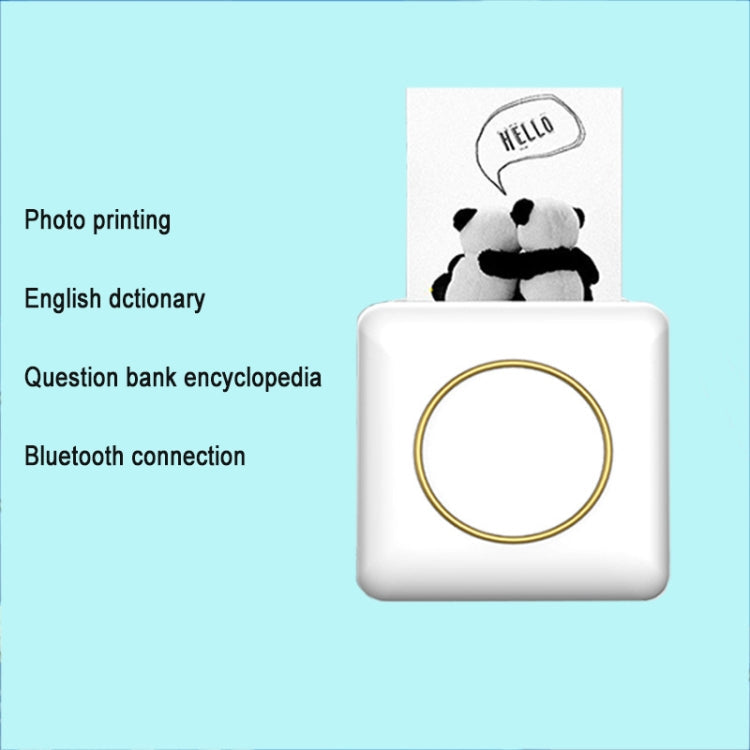 Mini Student Wrong Question Bluetooth Thermal Printer(White)