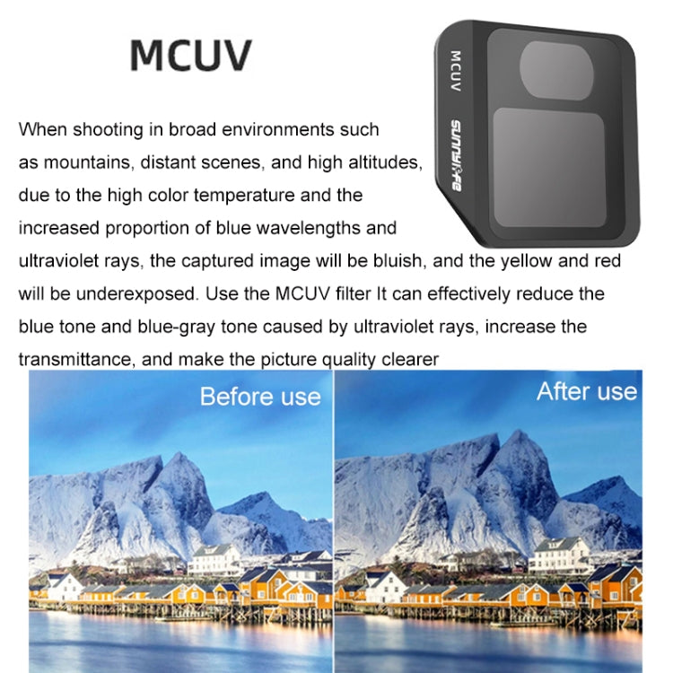 Sunnylife M3-FI330 For Mavic 3 Filter, Style:, MCUV, ND8, ND16, ND32, ND4 / PL, CPL
