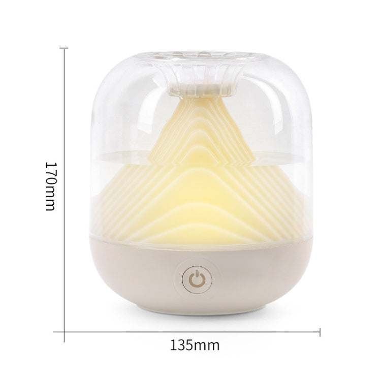 FX-039 USB Charging Ambient Light Humidifier Mountain Mini Wireless Humidifier(Wine Red)