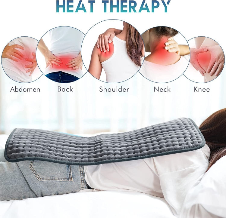 Electric Heating Blanket Heating Physiotherapy Pad Warm Waist Belly Pad with Buckle 50 x 100cm(UK Plug)