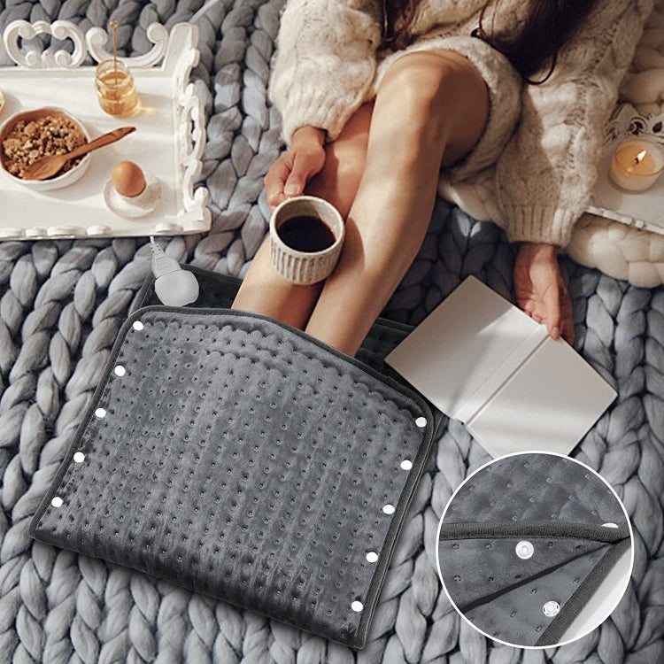 Electric Heating Blanket Heating Physiotherapy Pad Warm Waist Belly Pad with Buckle 50 x 100cm(UK Plug)