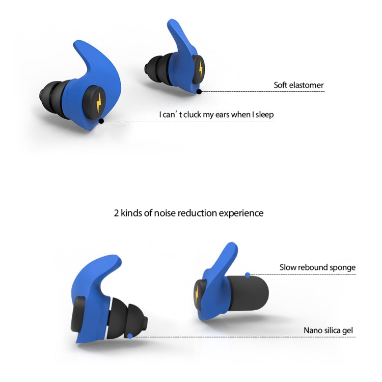Anti-noise Sleep Earplugs Soundproof Earplugs(Black)