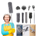 9 In 1 2.5m/100inch Dust Cleaner Sofa Extendable Duster Removal Household Cleaning tools