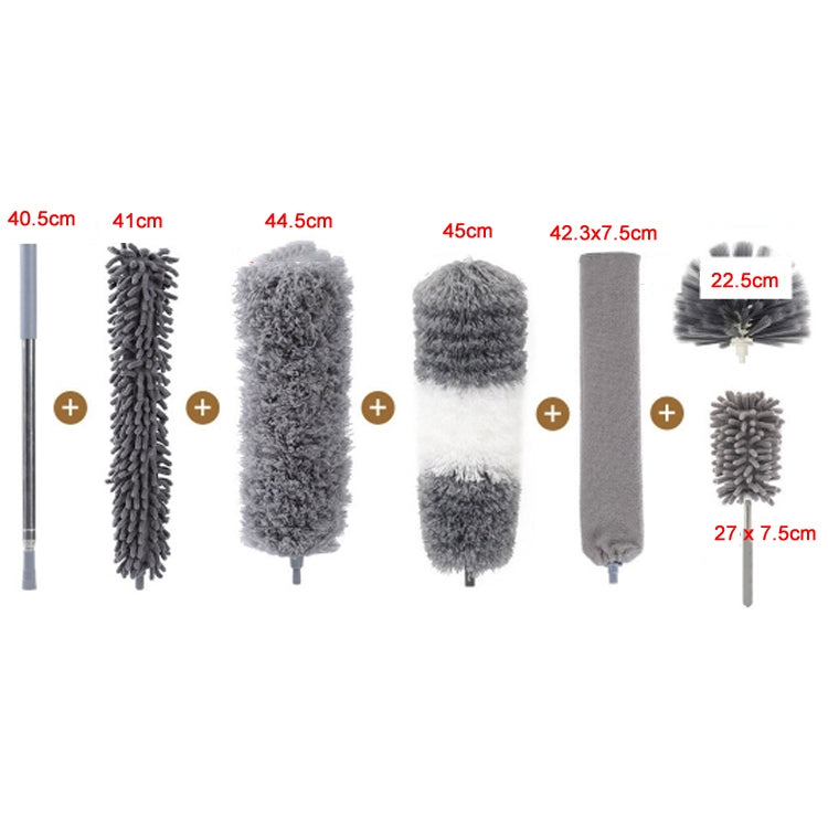 9 In 1 2.5m/100inch Dust Cleaner Sofa Extendable Duster Removal Household Cleaning tools