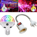 ZQMQD-001 6 LEDs Colorful Rotating Light Magic Ball Atmosphere Light, Spec: White+Universal Holder