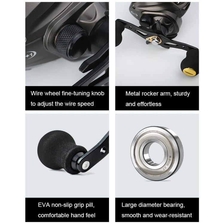 High Speed Long-throw Outdoor Fishing Anti-explosive Line Fishing Reels, Specification: AC2000 Blue Left