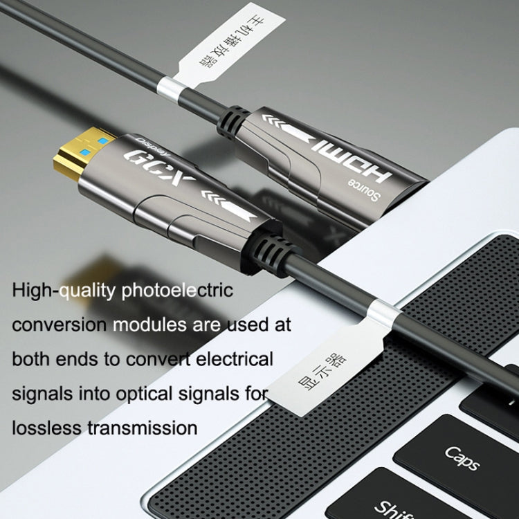 HDMI 2.0 Male To HDMI 2.0 Male 4K HD Active Optical Cable, Cable Length: 80m