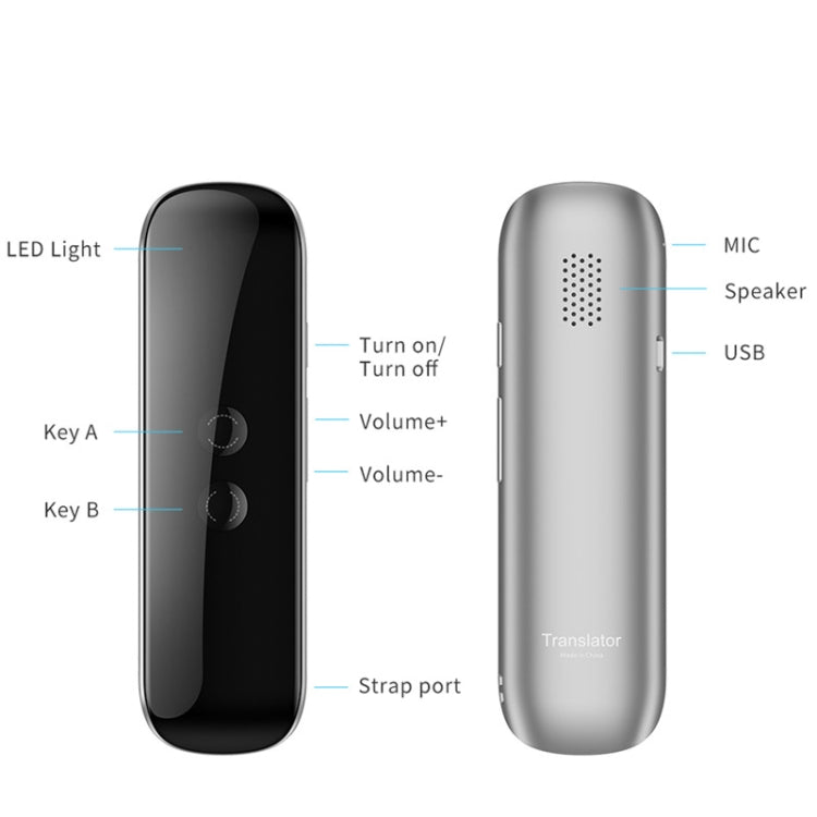 Junyue G5 Smart Language Translation Machine Bluetooth Portable Business Learning Translation Pens(Black)