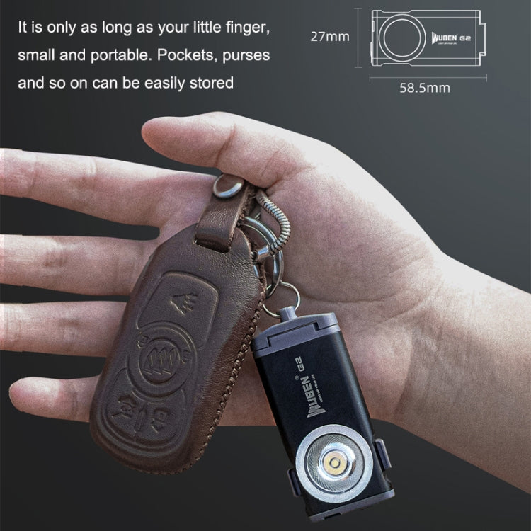 WUBEN G2 Strong Light LED Flashlight USB Outdoor Campers And Household Super Bright Key Chain Light, WUBEN G2 Black