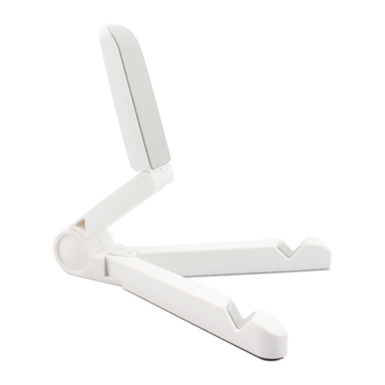 54356 Multifunctional Desktop Universal Foldable Triangular Phone Holder(White)