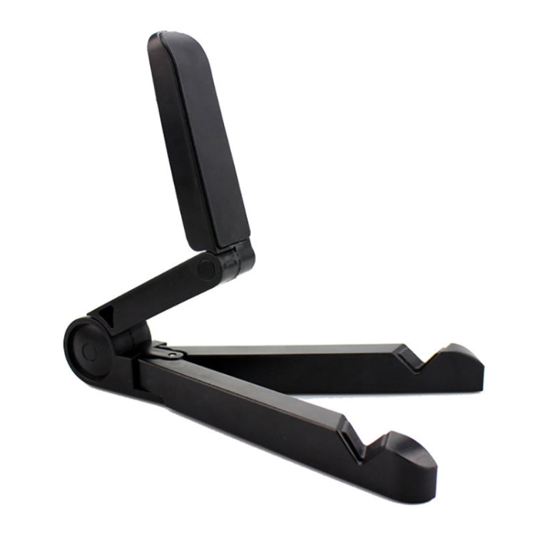 54356 Multifunctional Desktop Universal Foldable Triangular Phone Holder(Black)