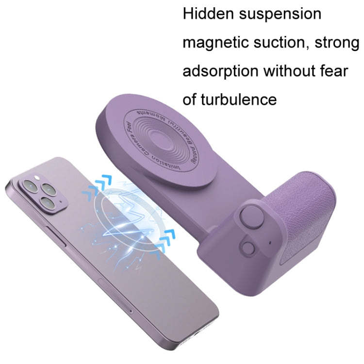 BBC-8 3 In1 Magnetic Absorption Wireless Charging Phone Stand Bluetooth Handheld Selfie Stick, Style: Upgrade Model(Blue)