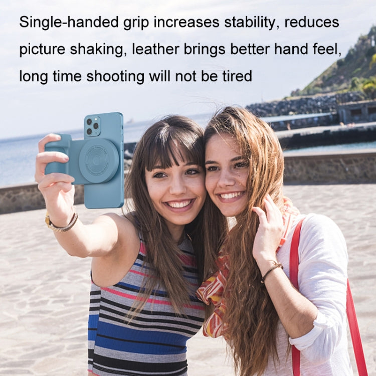 BBC-8 3 In1 Magnetic Absorption Wireless Charging Phone Stand Bluetooth Handheld Selfie Stick, Style: Upgrade Model(Blue)