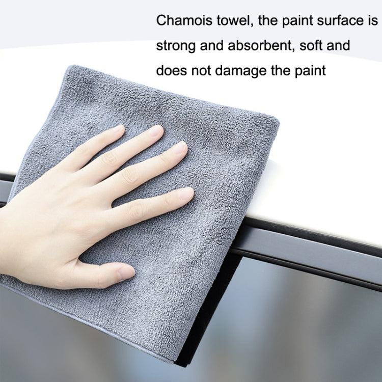 SUITU ST-9000 2pcs Double Suede Car Cleaning Towel Dry Washing Cloth, Size: 30x40cm