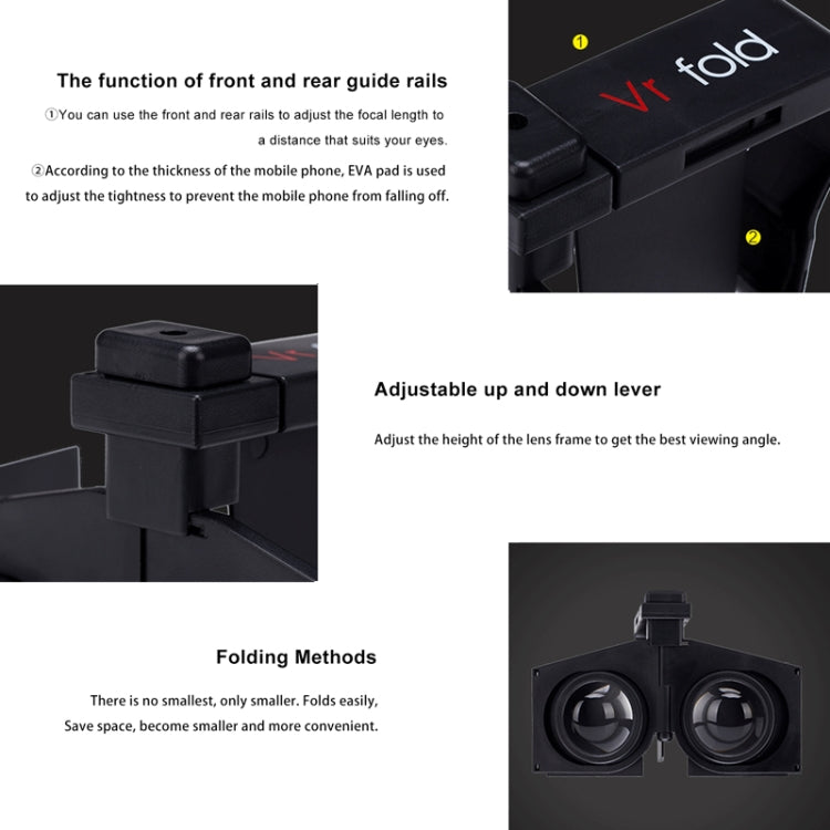 Vr fold V1 Panoramic View Convenient Folding VR Glasses, Vr fold V1