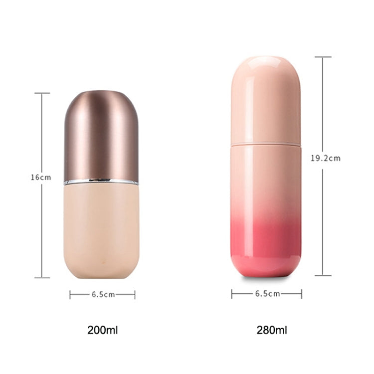 Shoke Portable Mini Insulation Cup 316 Stainless Steel Capsule Cup, Capacity: 200ml(Charm Red)