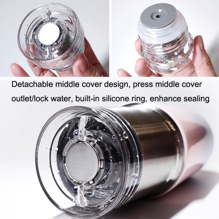 Shoke Portable Mini Insulation Cup 316 Stainless Steel Capsule Cup, Capacity: 280ml(Red Gradient)