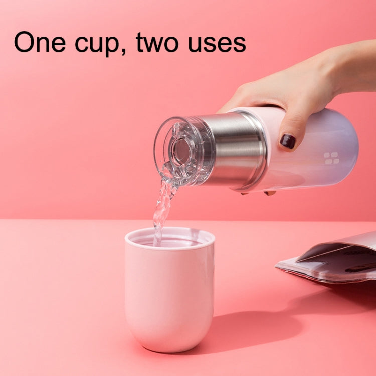 Shoke Portable Mini Insulation Cup 316 Stainless Steel Capsule Cup, Capacity: 280ml(Red Gradient)