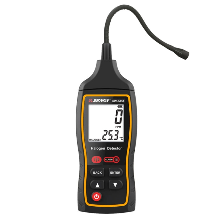 SNDWAY SW743A Halogen Gas Detector Automotive Electronic Air Conditioning Refrigerant Freon Maintenance Leak Detector(Black)