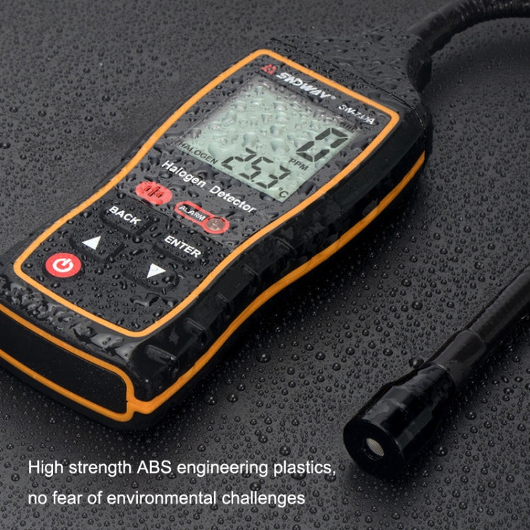 SNDWAY SW743A Halogen Gas Detector Automotive Electronic Air Conditioning Refrigerant Freon Maintenance Leak Detector(Black)