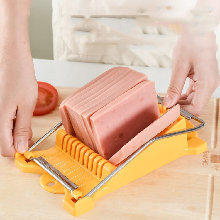 JA-958 Lunch Meat Ham Slicer Household Fruit Cutter Banana Sliced Kitchen Egg Cutter(Yellow)