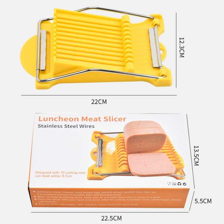 JA-958 Lunch Meat Ham Slicer Household Fruit Cutter Banana Sliced Kitchen Egg Cutter(Yellow)