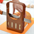 Home Baking Tool Bread Loaf Toast Kitchen Slicer Cutter(Brown)