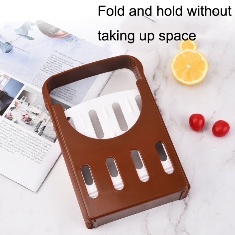 Home Baking Tool Bread Loaf Toast Kitchen Slicer Cutter(Brown)