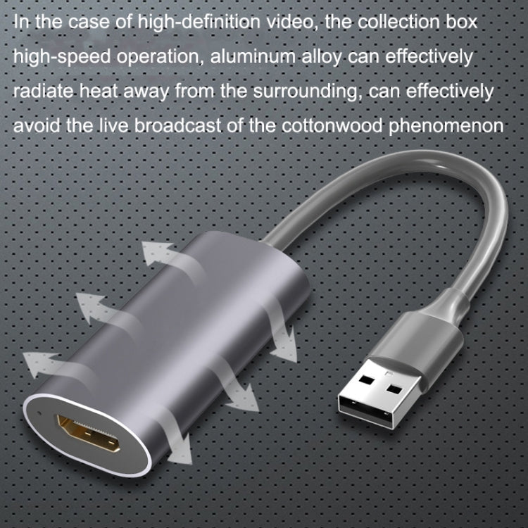 HD31 HDMI To USB2.0 High Definition Game Live Recording 4K With Cable Collector