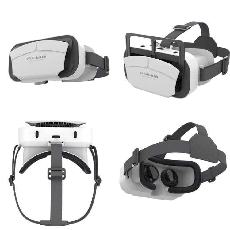 VRSHINECON G12 VR Glasses 3D Movie All In One Game Machine Immersive Virtual Reality Glasses(White)