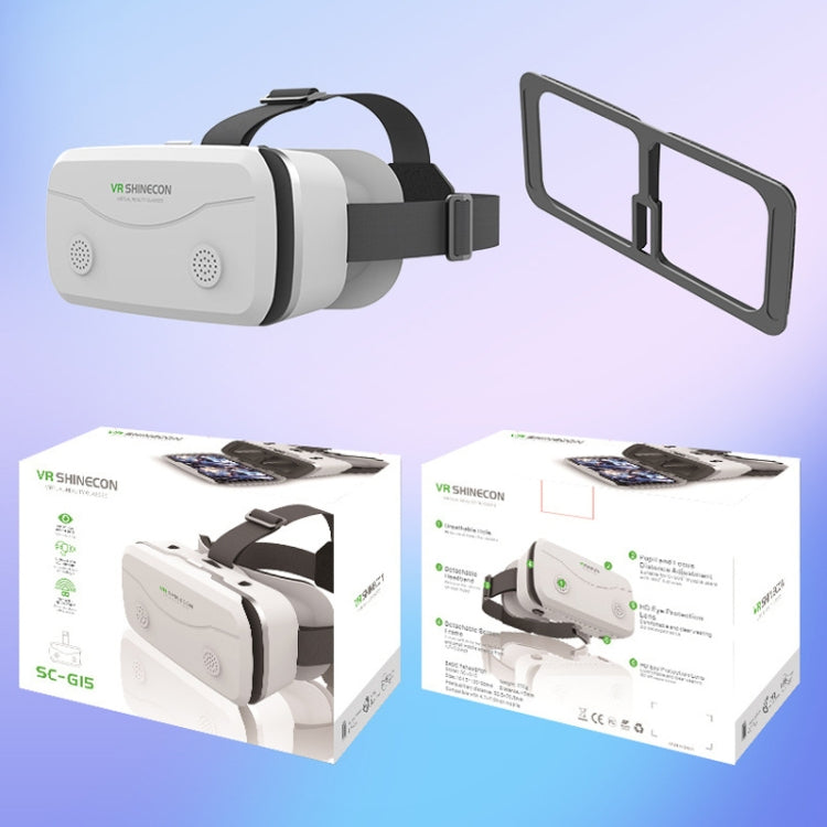 VRSHINECON G15 Helmet Virtual Reality VR Glasses All In One Game Phone 3D Glasses(Black)