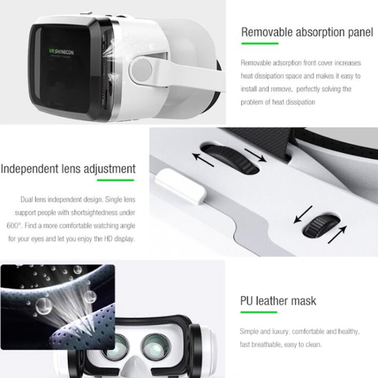 VRSHINECON G04BS+B03 Handle 3D Virtual Reality Helmet VR Glasses With Bluetooth Headset