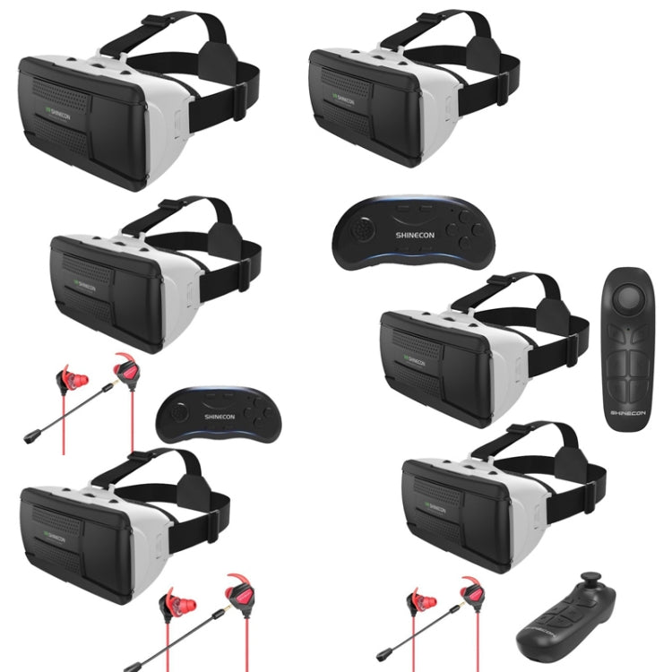 VRSHINECON G06B+B01 Handle VR Glasses Phone 3D Virtual Reality Game Helmet Head Wearing Digital Glasses