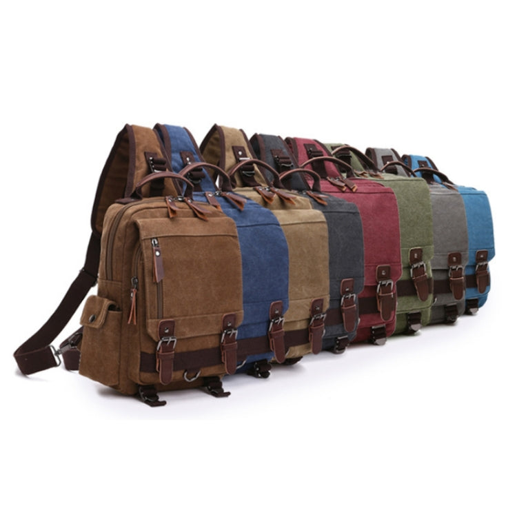 Outdoor Travel Messenger Canvas Chest Bag, Color: Gray