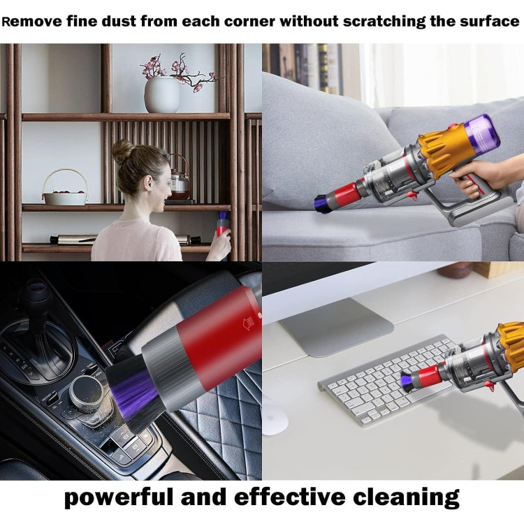 For Dyson Vacuum Cleaner V7 / V8 / V10 / V11 / V15 Non-marking Soft Bristle Dusting Brush, Non-marking Brush